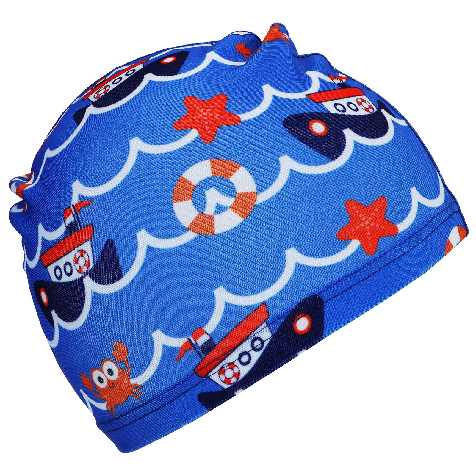 Шапочка для плавания детская «На волне» «Морское путешествие», тканевая 9104553   