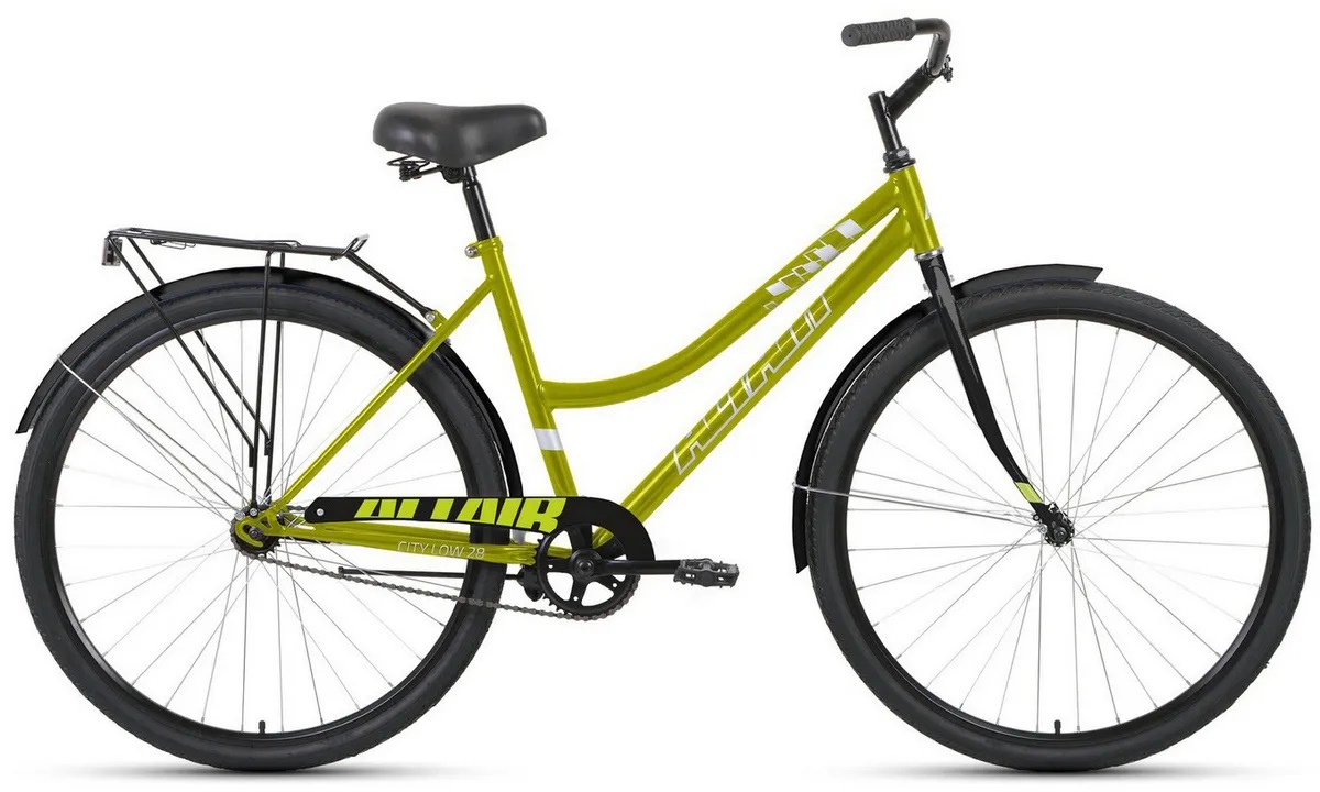 Велосипед 28" ALTAIR City low, цвет зеленый/черный 7721185