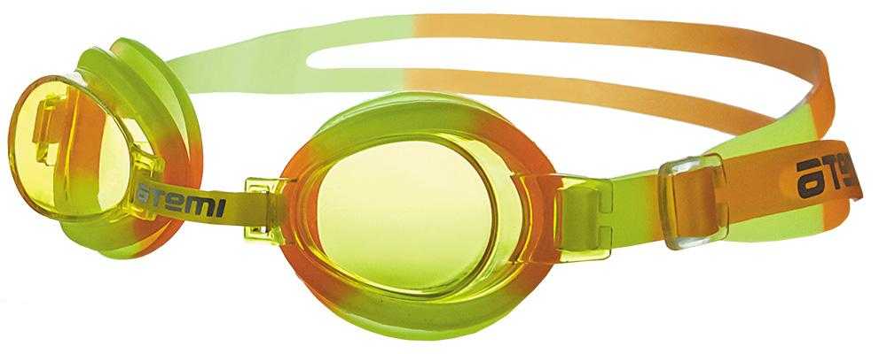 Очки для плавания Atemi, детские, цвет желтый/оранжевый S305
