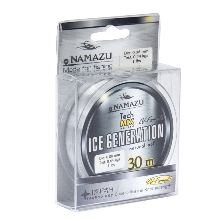Леска Namazu Ice Ganeration. L-30 м. d-0.23мм, прозрач/10 NIG30-0.23