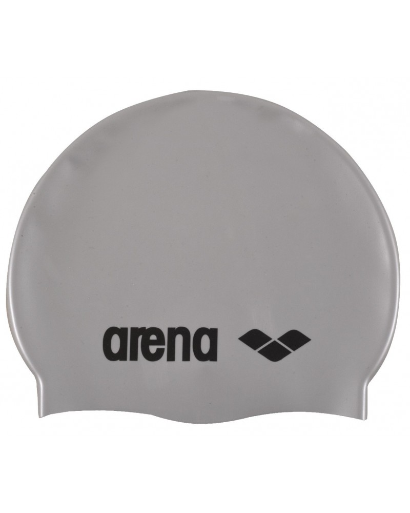 Шапочка для плавания (силиконовая) Arena Classic Silicone JR Silver/Black