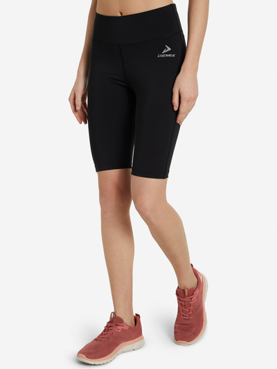 123966-99 Шорты для фитнеса женские Women's fitness shorts, цв. чёрный