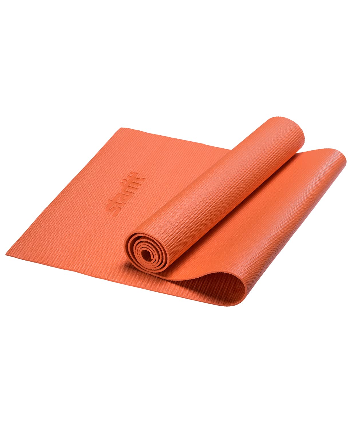 Коврик для йоги STARFIT FM-101 PVC 173х61х0,4 см оранжевый