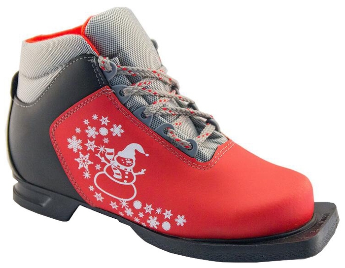 Ботинки лыжные M-350 JR Kids красные