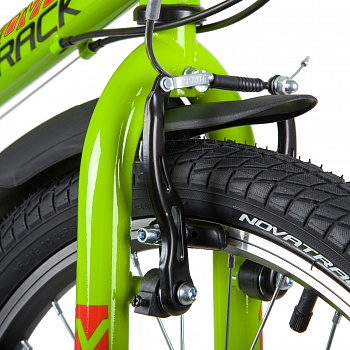 Велосипед NOVATRACK 20" RACER, сталь, 12 скор., Power, V-Brake, зеленый