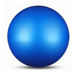 Мяч для художественной гимнастики металлик d15 300 г IN315 (синий)