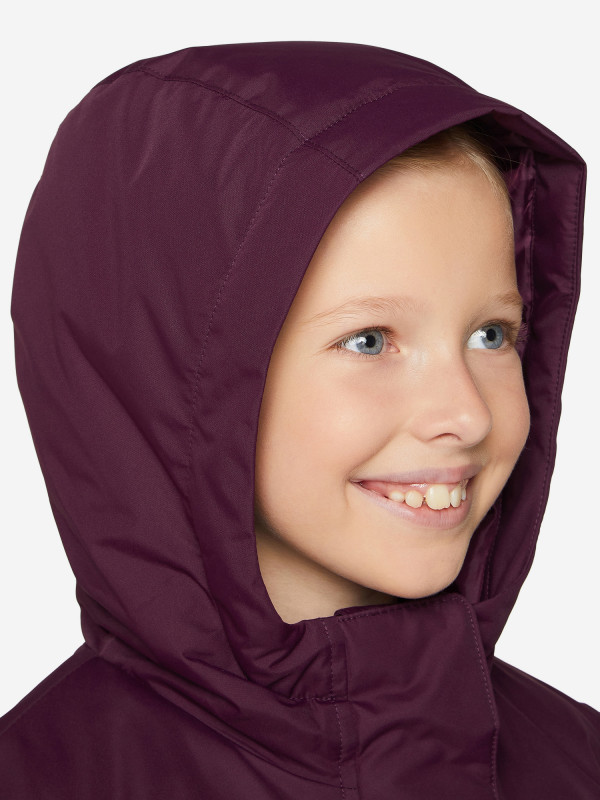 123669-P4 Куртка утепленная для девочек, цв. виноградный