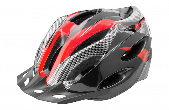 Шлем защитный FSD-HL021 (out-mold) чёрно-красный