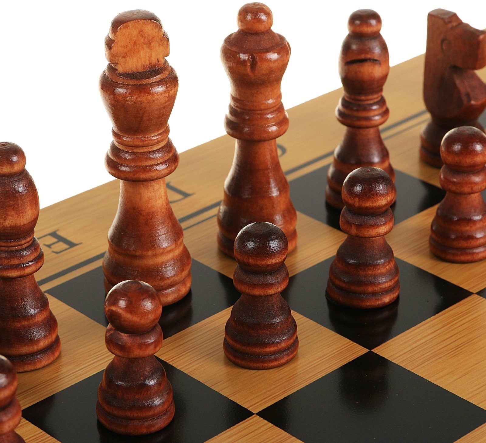 Настольная игра 3 в 1 "Король": нарды, шахматы, шашки, 39х39 см 2566621