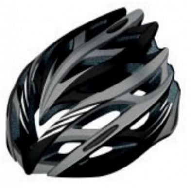 Шлем защитный FSD-HL008 (in-mold) чёрно-серый