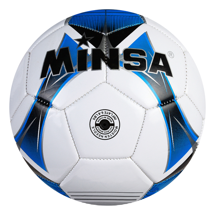 Мяч футбольный MINSA размер 5, 32 панели, машин. сшивка 3910786