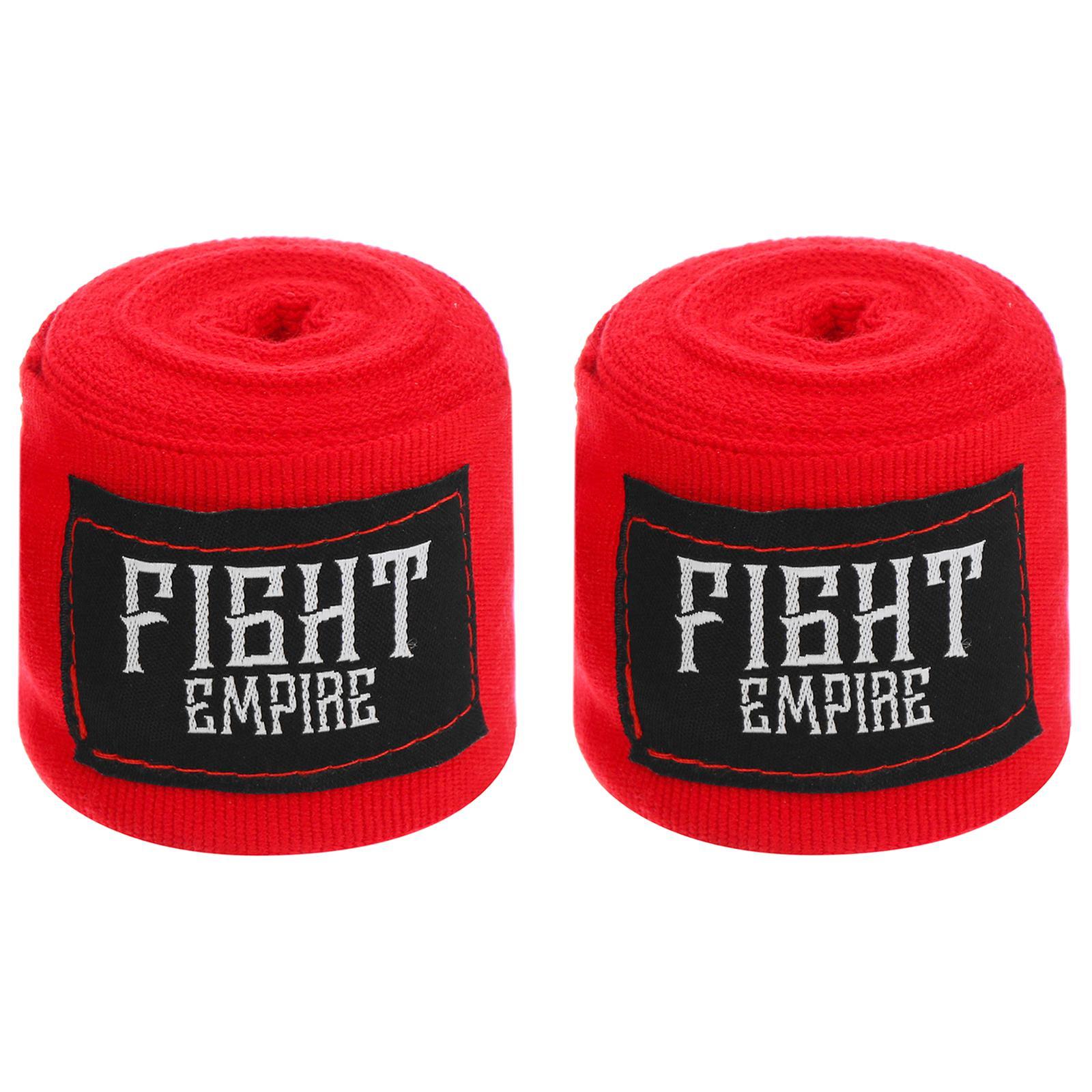 Бинт боксёрский FIGHT EMPIRE 3 м, цвет красный