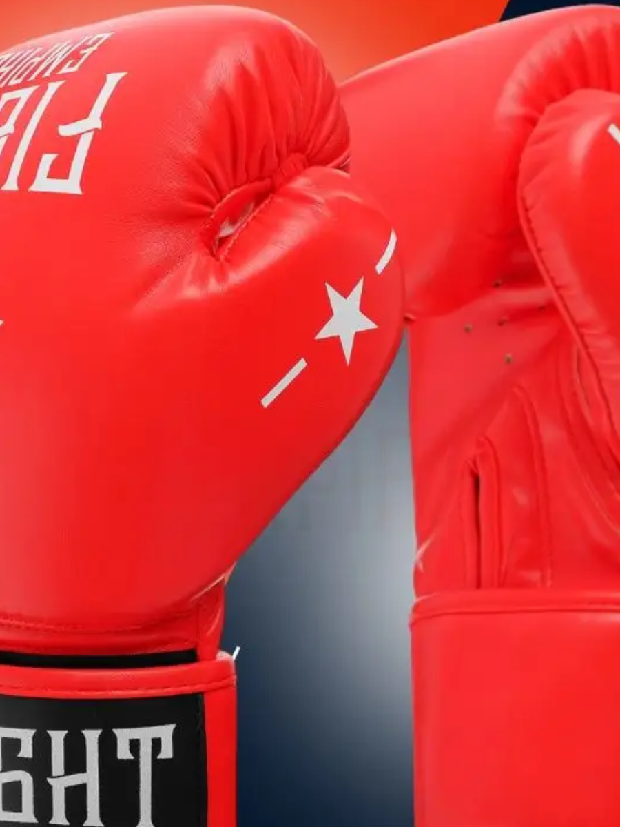 Перчатки боксёрские детские FIGHT EMPIRE, цвет красный