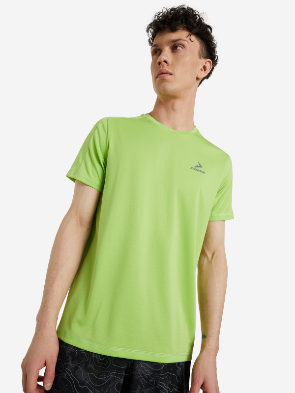123897-G1 Футболка для бега мужская Men's running T-shirt, цв. фисташковый