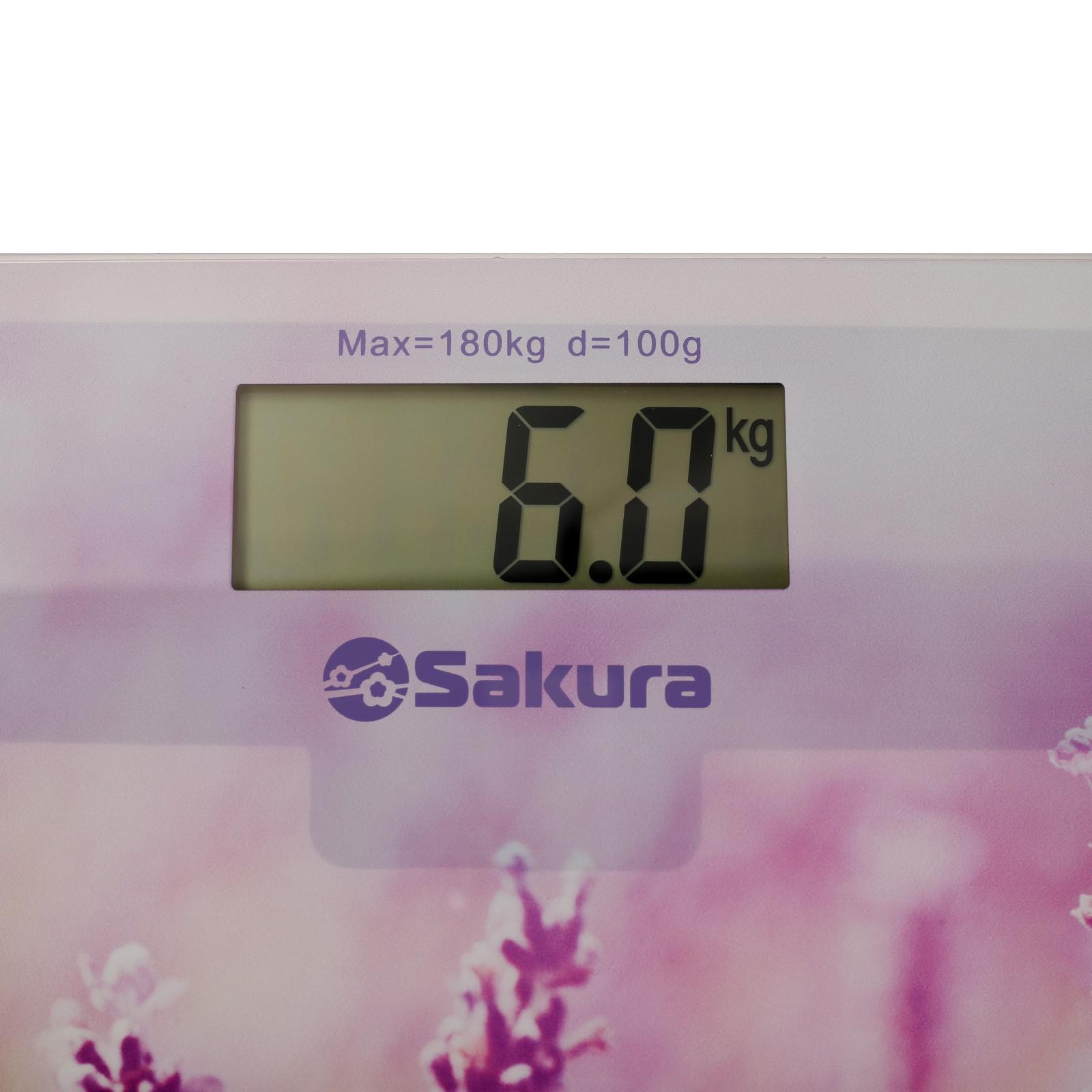 Весы напольные Sakura SA-5072LF, электронные, до 180 кг, 6535545