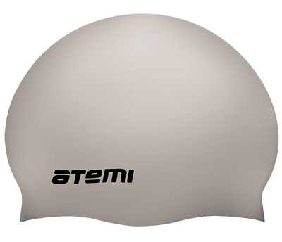Шапочка для плавания Atemi SC109, силикон, серебро