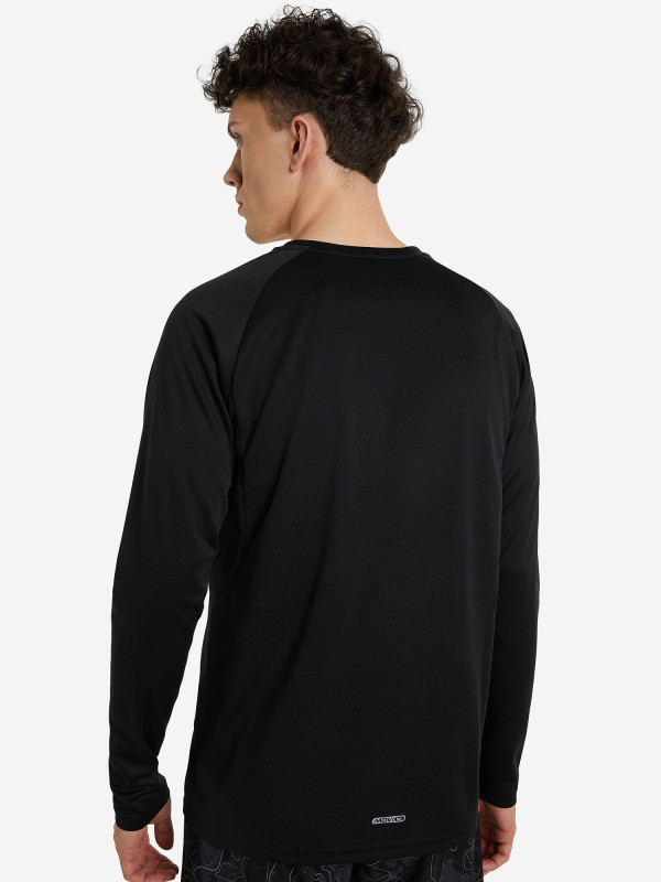 123896-99 Футболка для бега мужская Men's running T-shirt, цв. чёрный