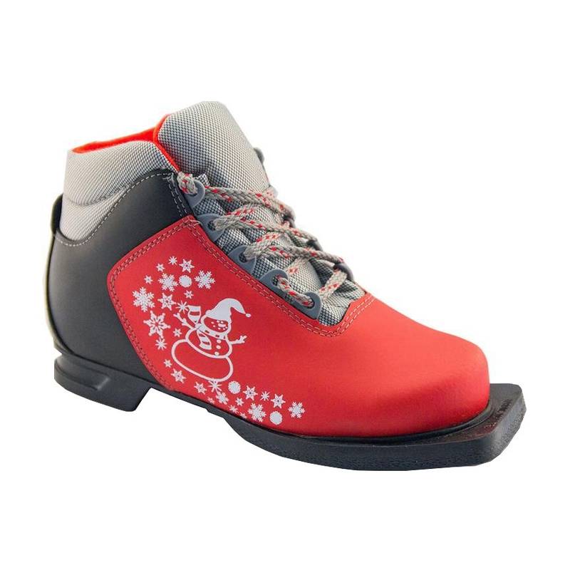 Ботинки лыжные M-350 JR Kids красные