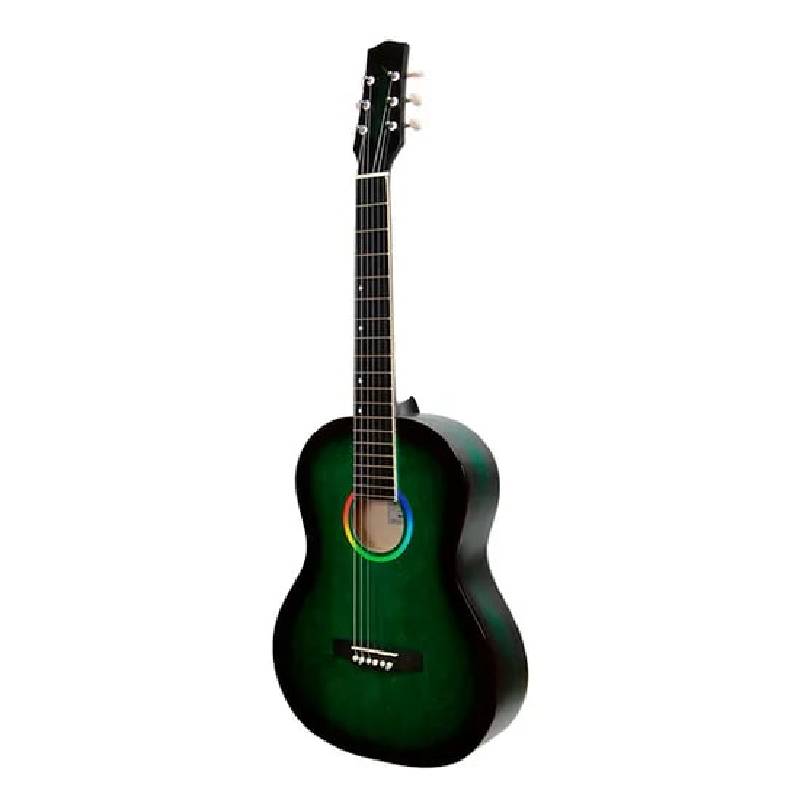 Гитара 6 струнная, M-313-GR зеленая, менз 650 мм, анкер, матовая
