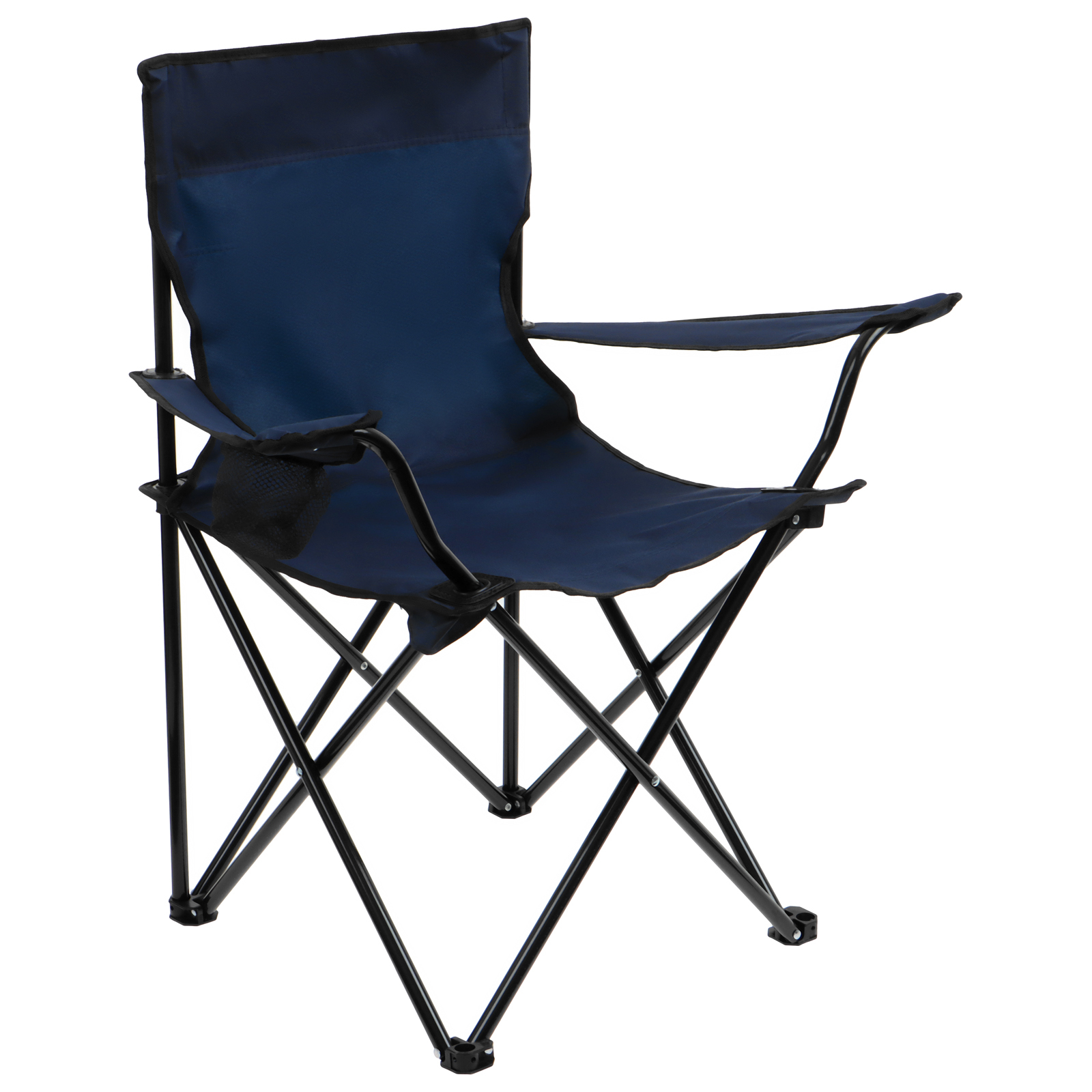 Кресло туристическое Maclay, с подстаканником, 50х50х80 см, цвет синий 134169