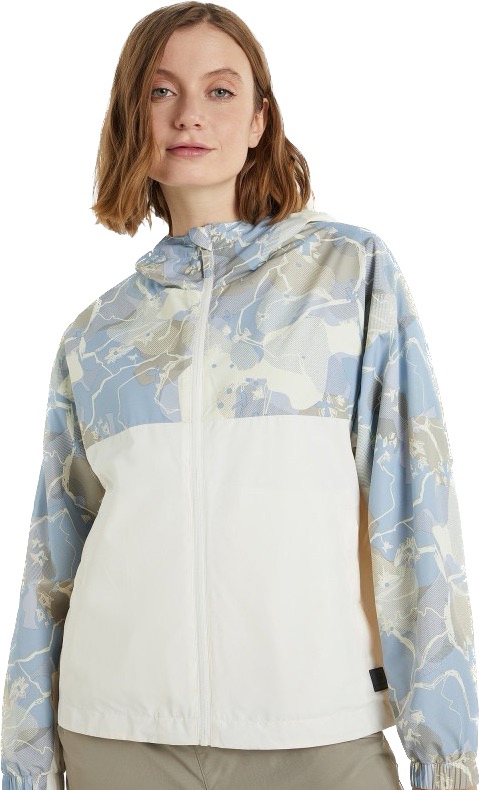 120899-QW Куртка ветрозащитная женская, цвет голубой/белый