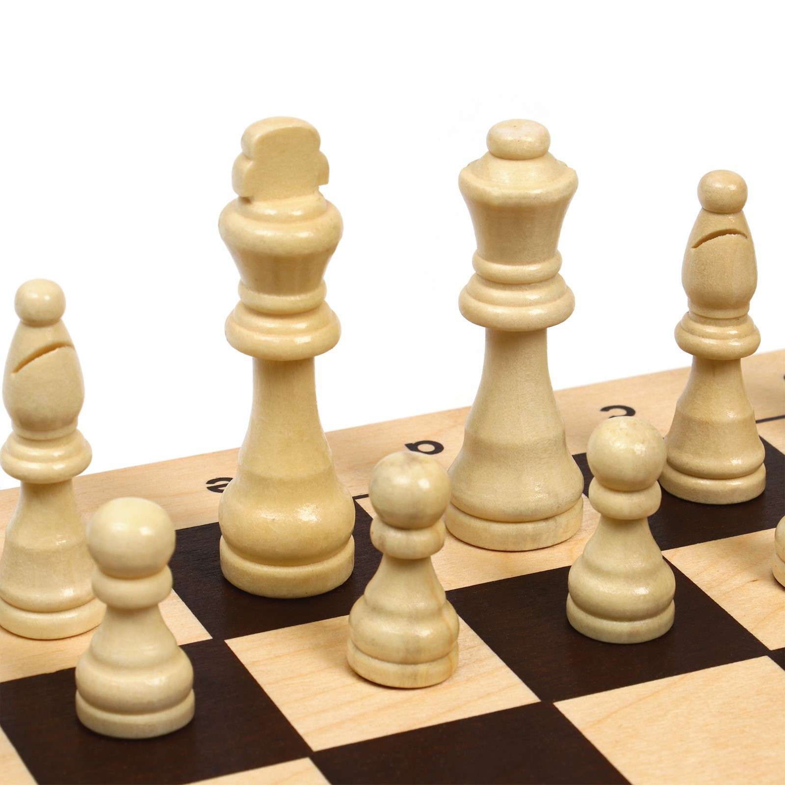 Шахматы деревянные гроссмейстерские, турнирные 43х43 см, король h-9 см 2879454