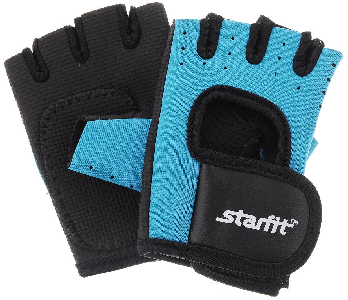Перчатки для фитнеса STARFIT SU-107 синий/черный 