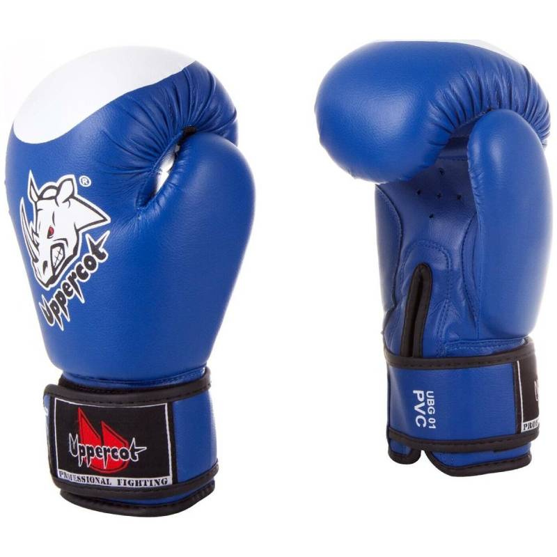 Перчатки боксерские UBG-01(02) PVC Blue 
