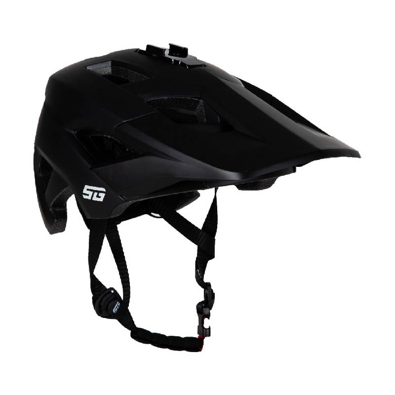 Шлем STG WT-085 с фонарем, черный