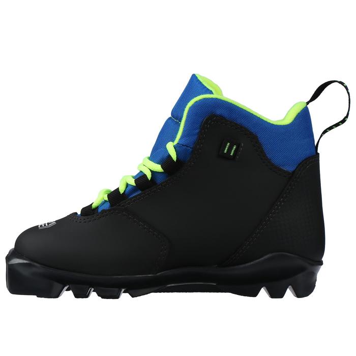 Ботинки лыжные TREK Quest1 SNS, цвет чёрный, лого лайм неон