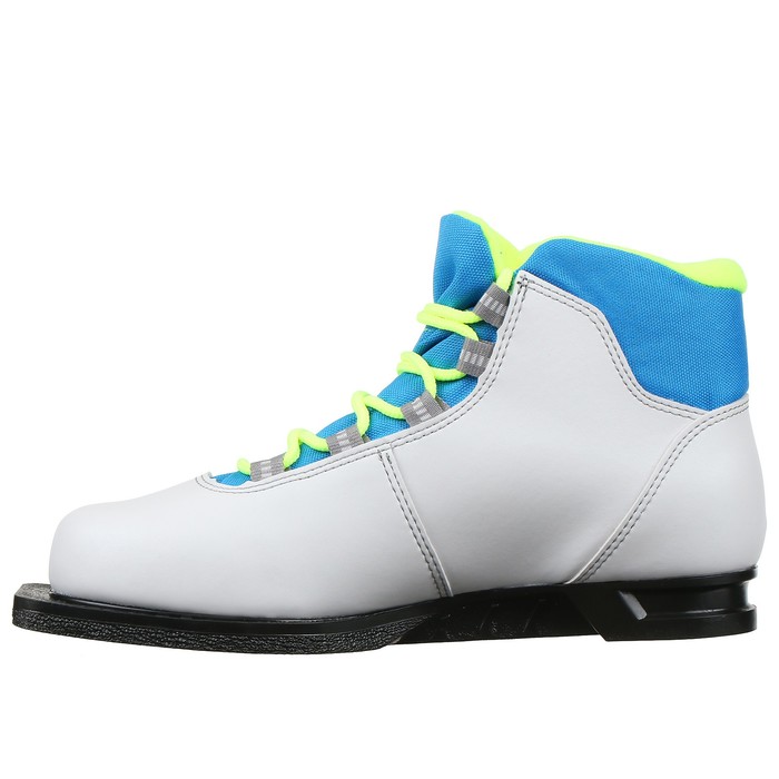 Ботинки лыжные женские TREK Winter 3 NN75, цвет белый, лого синий купитьнедорого - «Спортландия»