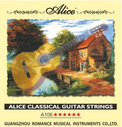 Комплект струн для классической гитары, чистый нейлон - посеребренная медь