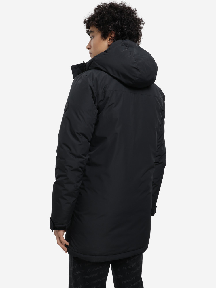 122890-99 Куртка на искусственном пуху мужская, цв. черный