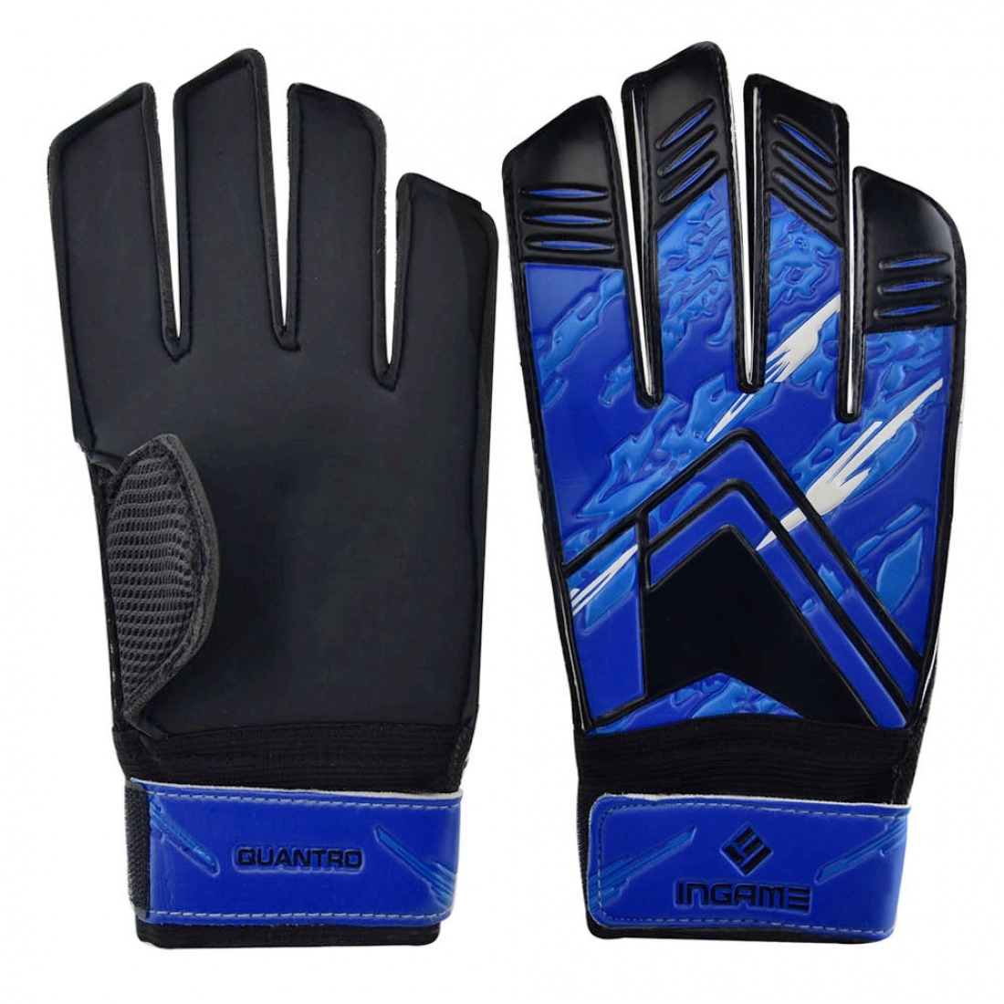 Перчатки вратарские Ingame Qauntro IQ-102 цв.черный синий
