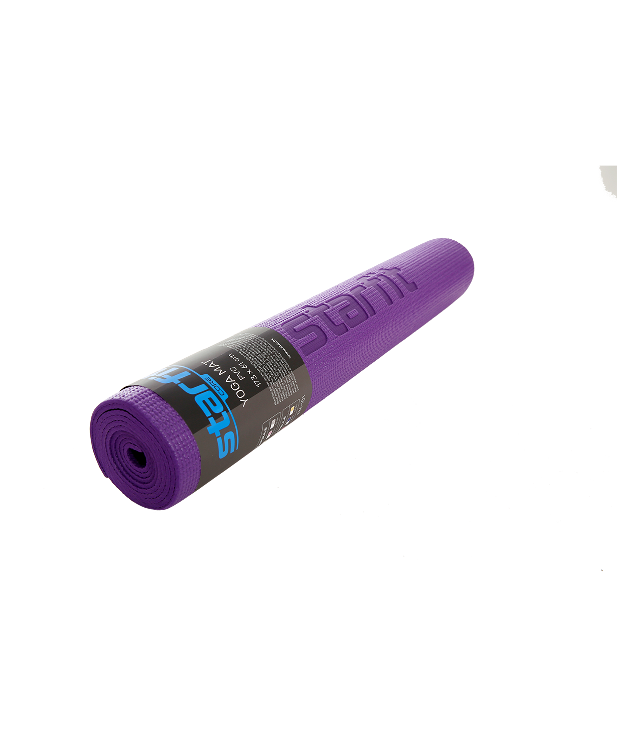 Коврик для йоги STARFIT FM-101 PVC 173х61х0,4 см фиолетовый