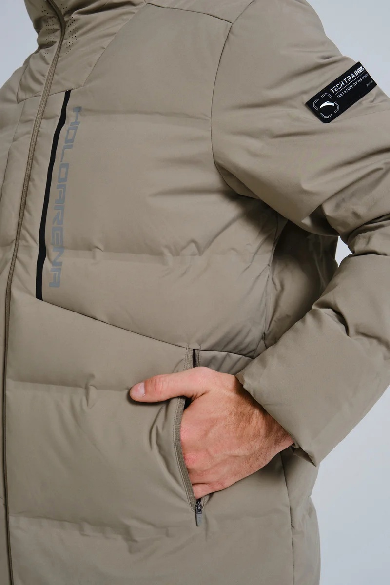 852337973-2 Куртка мужская удлиненная, цвет серый