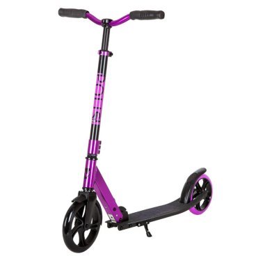 Самокат для детей NOVATRACK POLIS алюминий, Y-руль, колеса PU 200*200мм, фиолетовый