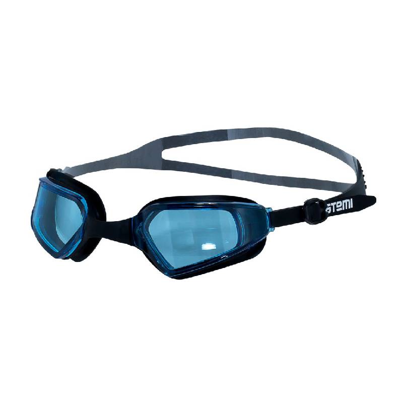 Очки для плавания Atemi, силикон M106, цвет салатовый/синий