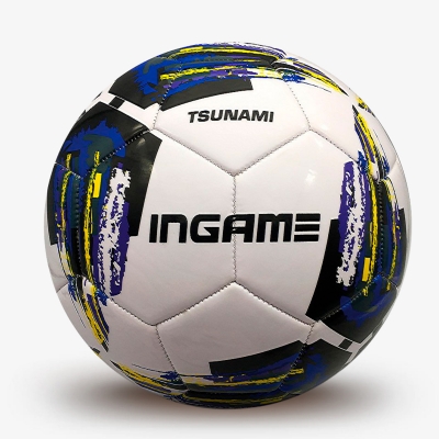 Мяч футбольный INGAME TSUNAMI IFB-131 цвет синий р.5