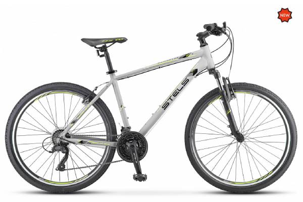 Велосипед 26" STELS Navigator-590 V (20" Серый/салатовый) K010