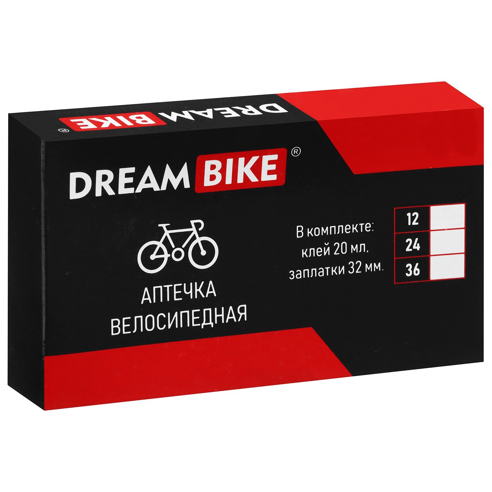 Аптечка велосипедная Dream Bike 36 заплаток, 7695381