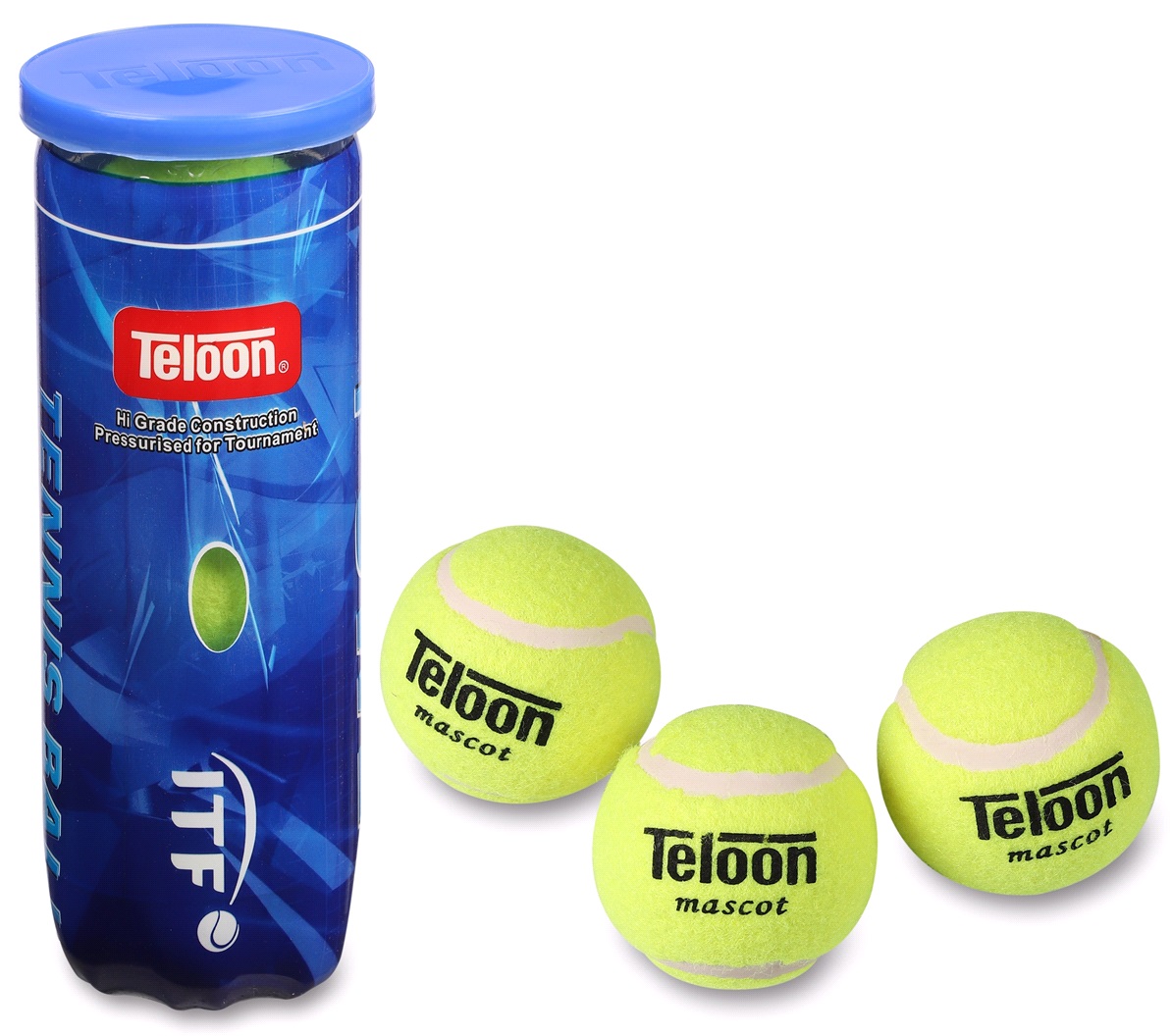 Набор мячей в тубеTeloon 3шт тренировочные Класс В