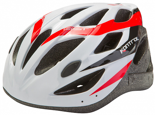 Шлем защитный MV-23 (out-mold) бело-красный