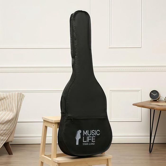 Чехол для гитары Music Life, черный, 96×36 см 9061487
