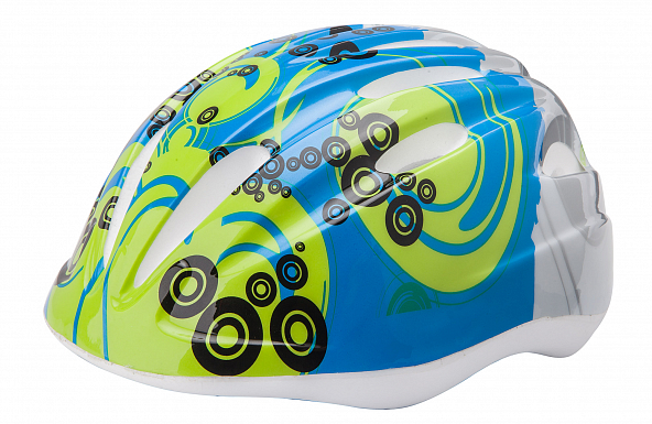Шлем защитный HB6-3_d (out-mold) серо-сине-салатовый
