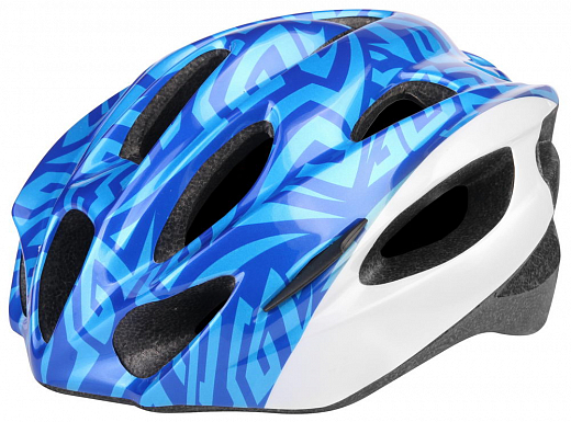 Шлем защитный MV-16 (out-mold) бело-синий