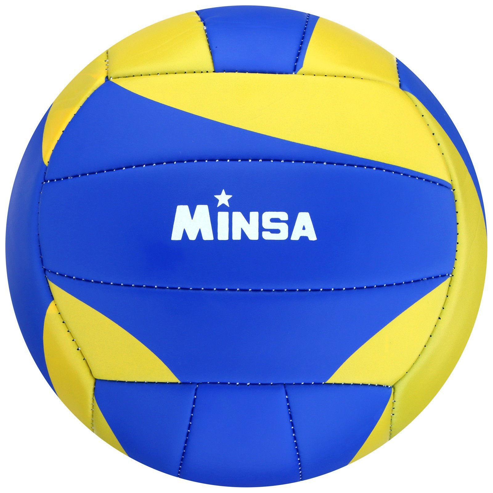 Мяч волейбольный MINSA, PU, машинная сшивка, 18 панелей, р. 5 7560492