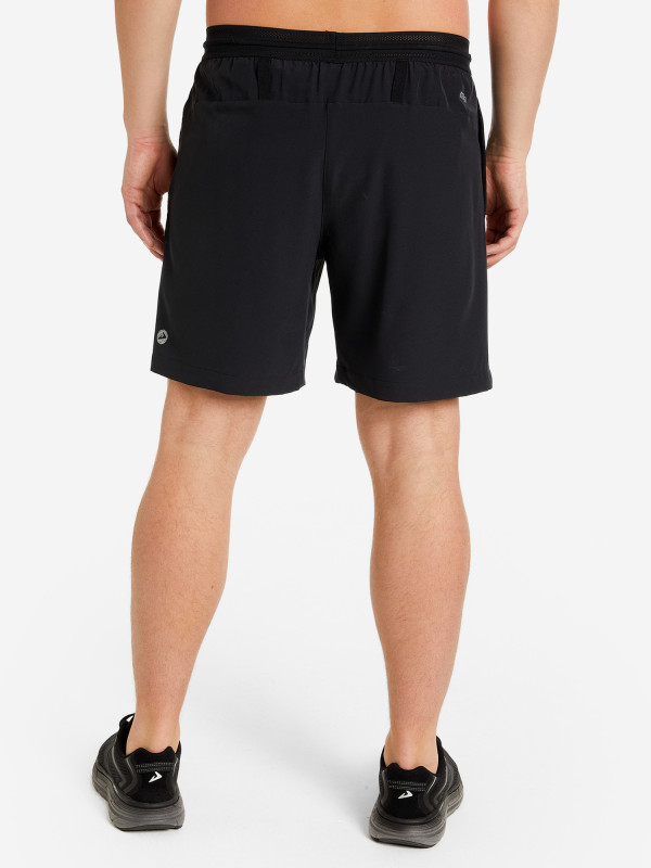 123076-99 Шорты мужские для бега Men's running shorts, цв. черный