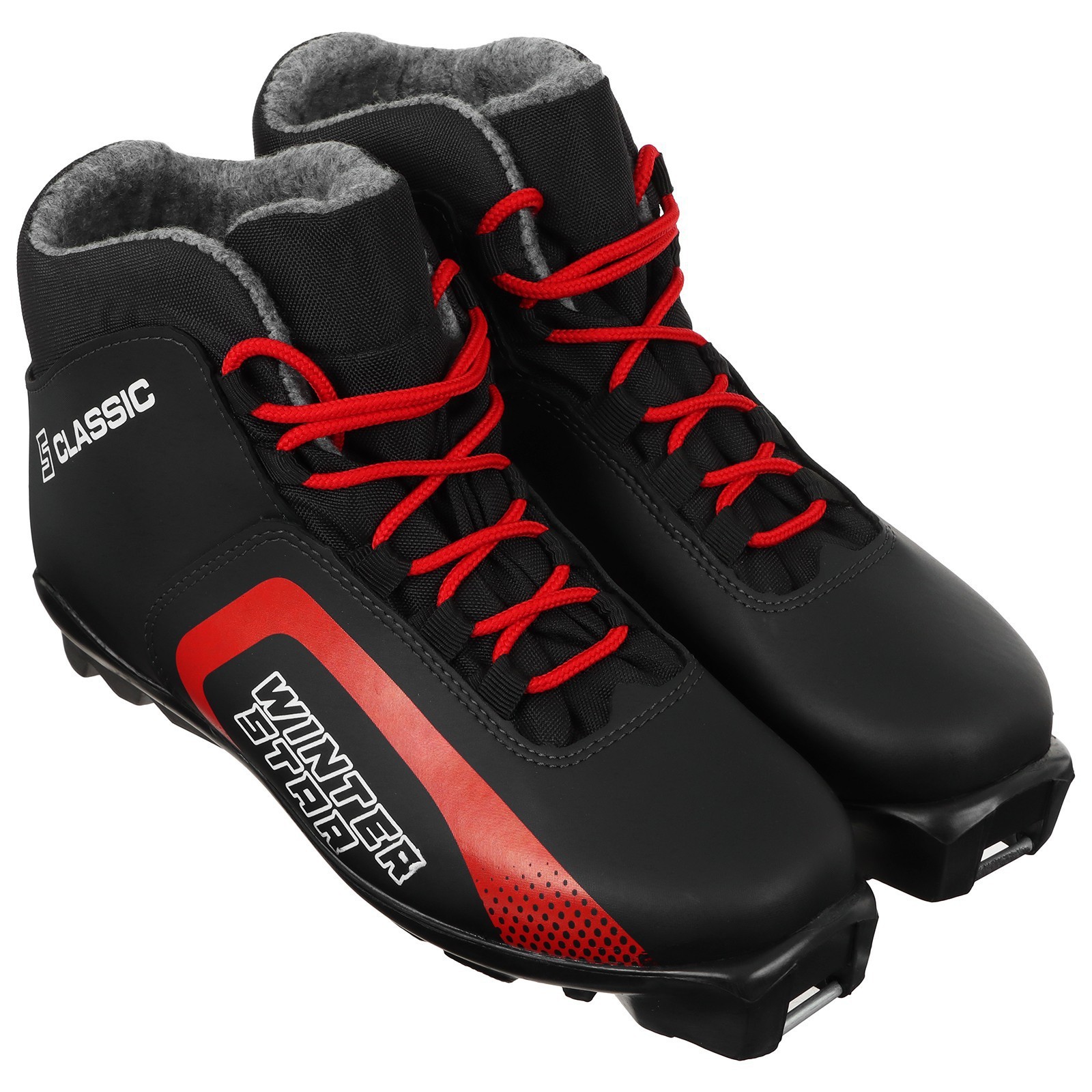 Ботинки лыжные Winter Star classic, SNS, цвет чёрный/красный