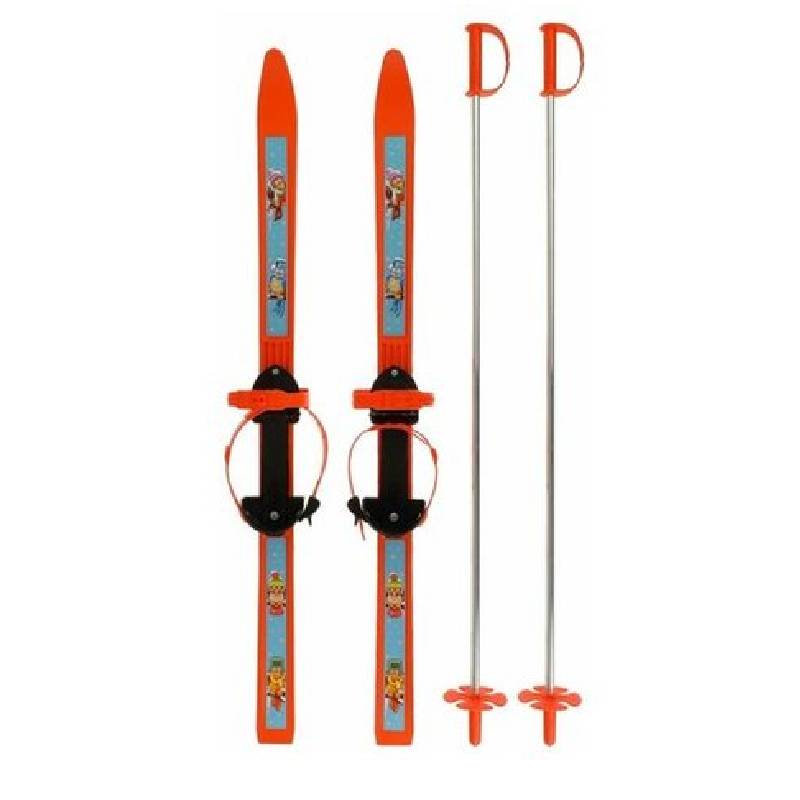 Лыжный комплект детский: пластиковые лыжи 100 см «Вираж-спорт Единорожка»
